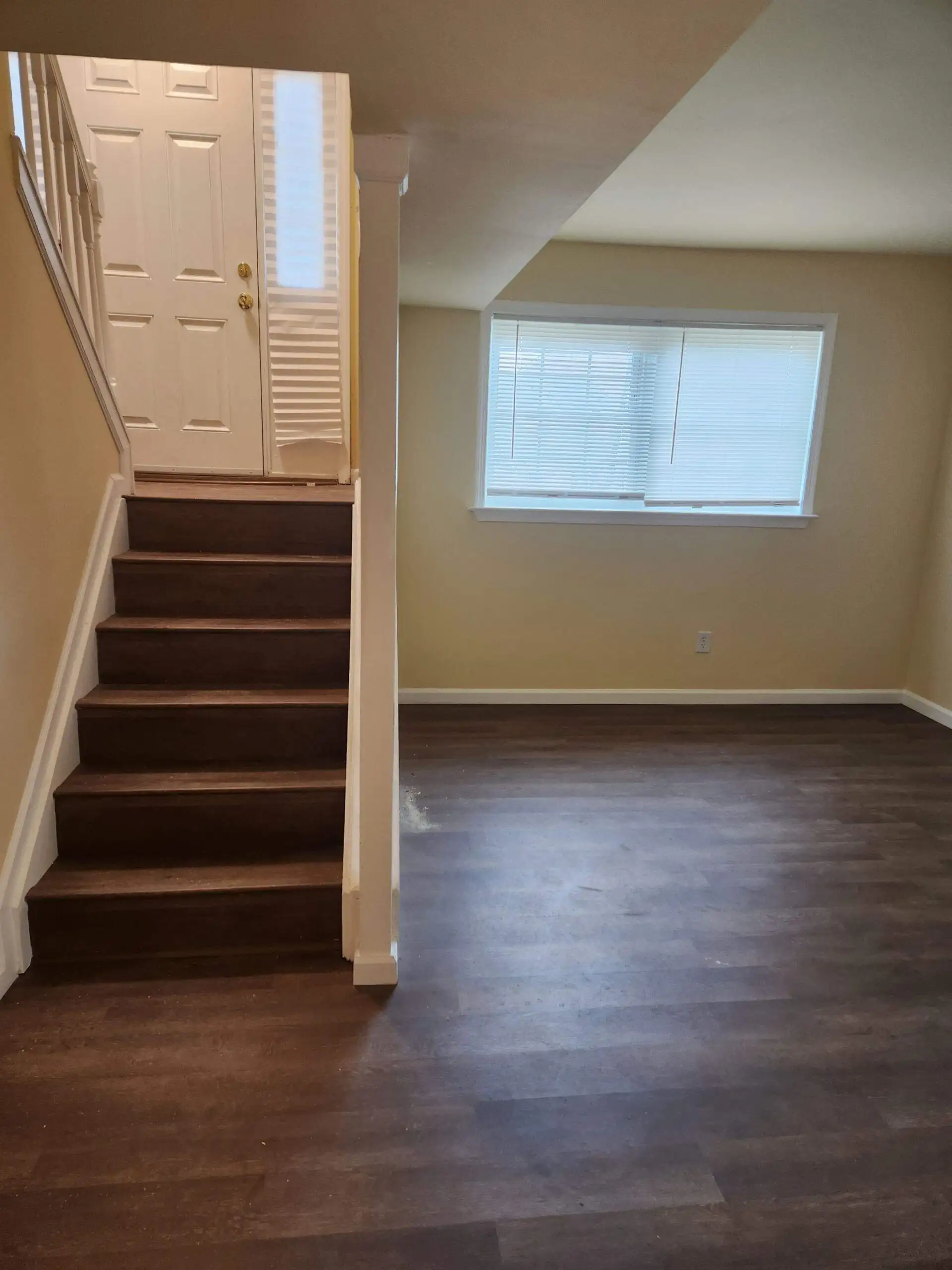 Stairs after professional repair and restoration